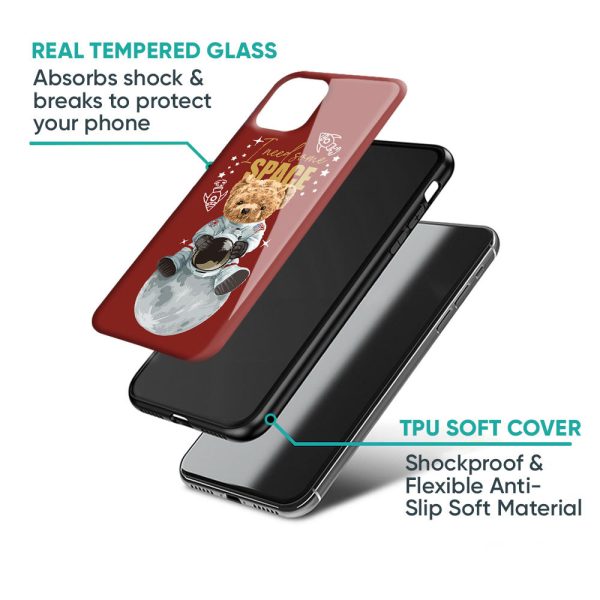 Astronaut Bear Glass Case for Motorola Edge 50 Fusion 5G Hot on Sale