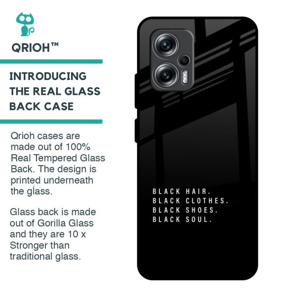 Black Soul Glass Case for Redmi K50i 5G For Sale