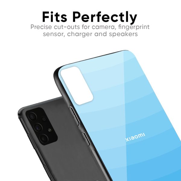 Wavy Blue Pattern Glass Case for Xiaomi Redmi K20 Hot on Sale