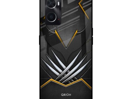 Black Warrior Glass Case for Oppo A36 on Sale