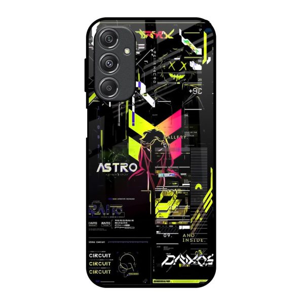 Astro Glitch Glass Case for Samsung Galaxy M34 5G Sale