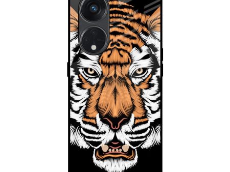 Angry Tiger Glass Case For Oppo Reno8T 5G Discount