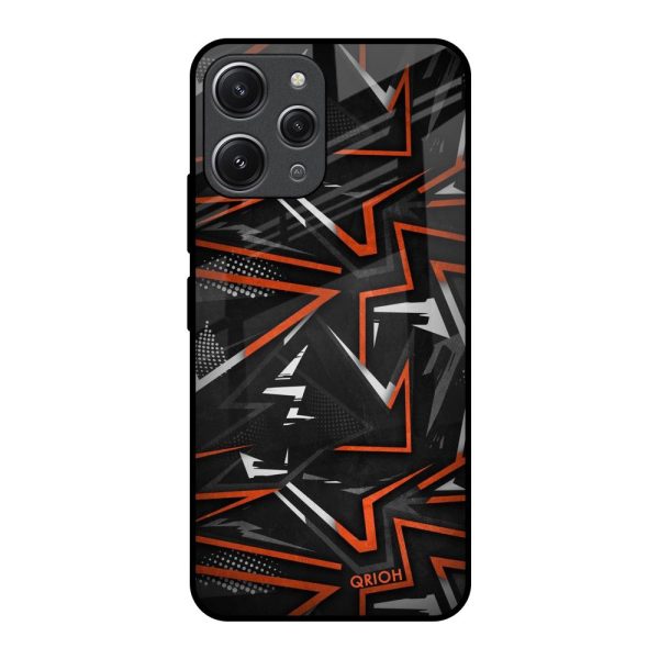 Vector Art Glass Case for Redmi 12 Online Sale