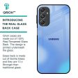 Vibrant Blue Texture Glass Case for Samsung Galaxy M34 5G For Sale