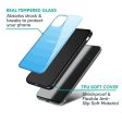 Wavy Blue Pattern Glass Case for Nothing Phone 2a 5G Sale