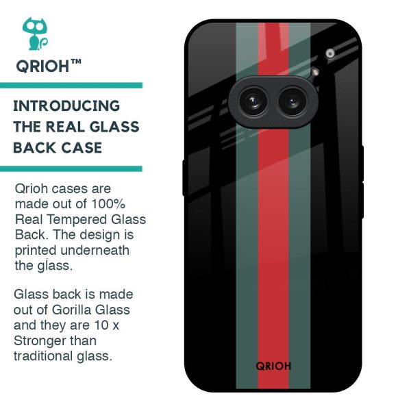 Vertical Stripes Glass Case for Nothing Phone 2a 5G For Discount