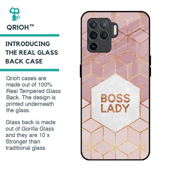 Boss Lady Glass Case for Oppo F19 Pro Cheap