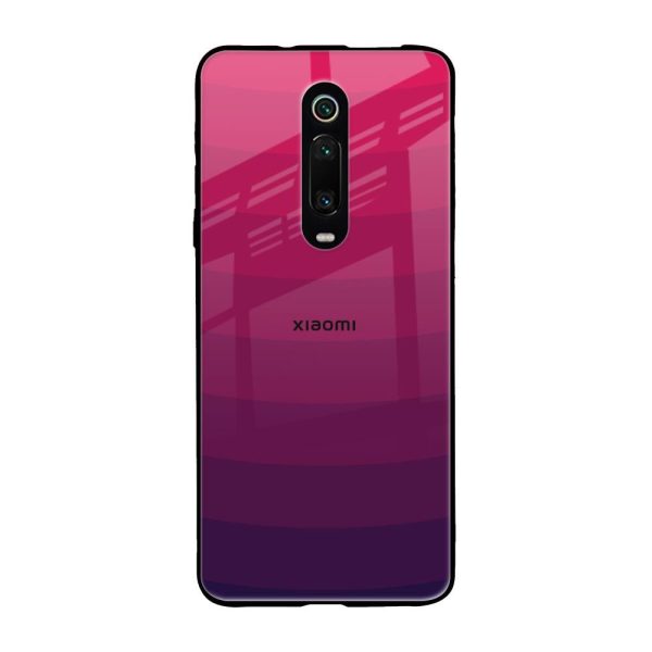 Wavy Pink Pattern Glass Case for Xiaomi Redmi K20 Online Hot Sale