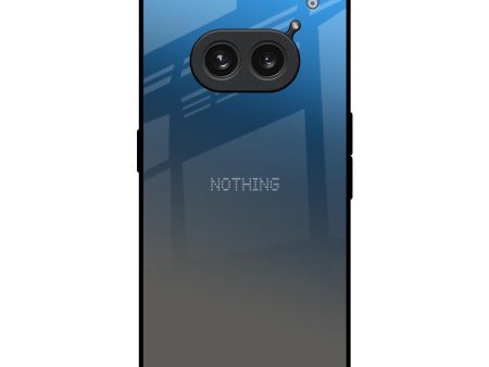 Blue Grey Ombre Glass Case for Nothing Phone 2a Plus Hot on Sale