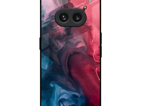 Blue & Red Smoke Glass Case for Nothing Phone 2a Plus For Cheap