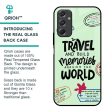 Travel Stamps Glass Case for Samsung Galaxy F34 5G Sale