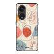 Abstract Faces Glass Case for Oppo Reno8T 5G Online now