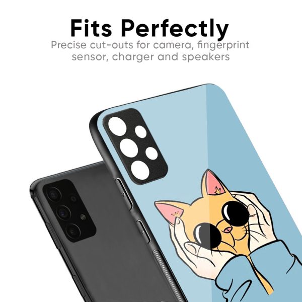 Adorable Cute Kitty Glass Case For Redmi 12 For Discount