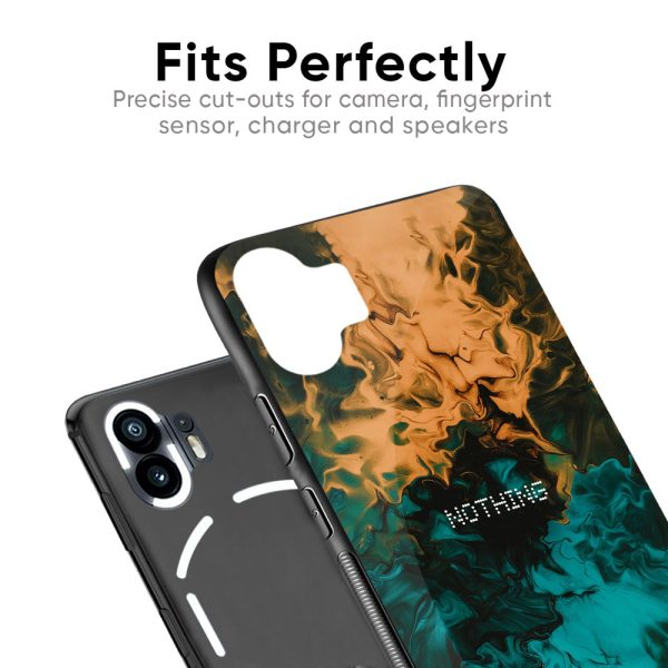 Watercolor Wave Glass Case for Nothing Phone 2a 5G Cheap