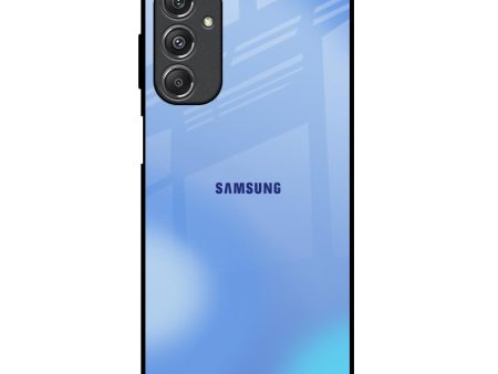 Vibrant Blue Texture Glass Case for Samsung Galaxy M34 5G For Sale