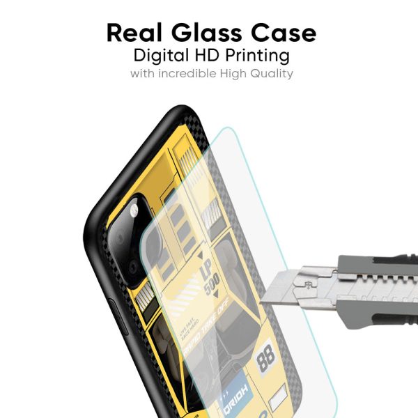 Yellow Racing Car Glass Case for Oppo Reno8T 5G Discount