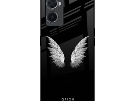 White Angel Wings Glass Case for Oppo A96 Supply