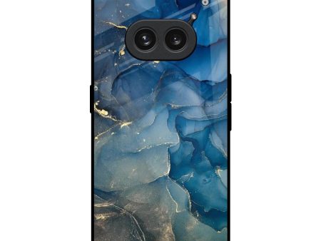 Blue Cool Marble Glass Case for Nothing Phone 2a 5G Online Hot Sale