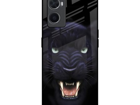 Angry Black Leopard Glass Case for Oppo A36 Sale