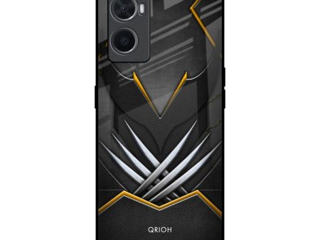 Black Warrior Glass Case for Oppo A96 Cheap