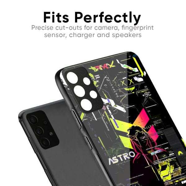 Astro Glitch Glass Case for Samsung Galaxy F34 5G For Sale