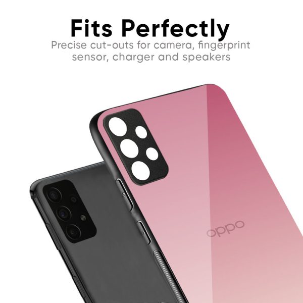 Blooming Pink Glass Case for Oppo F19 Pro For Cheap