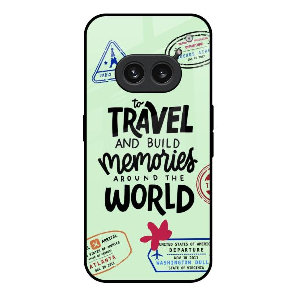 Travel Stamps Glass Case for Nothing Phone 2a 5G on Sale