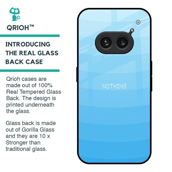 Wavy Blue Pattern Glass Case for Nothing Phone 2a Plus Supply