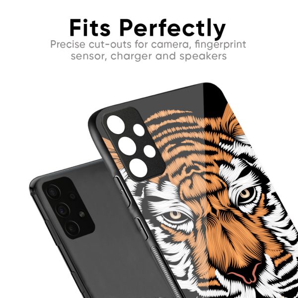 Angry Tiger Glass Case For Samsung Galaxy F34 5G Cheap