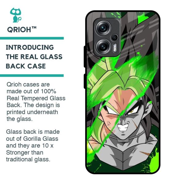 Anime Green Splash Glass Case for Redmi K50i 5G Supply