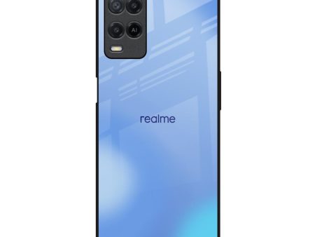 Vibrant Blue Texture Glass Case for Realme 8 Supply