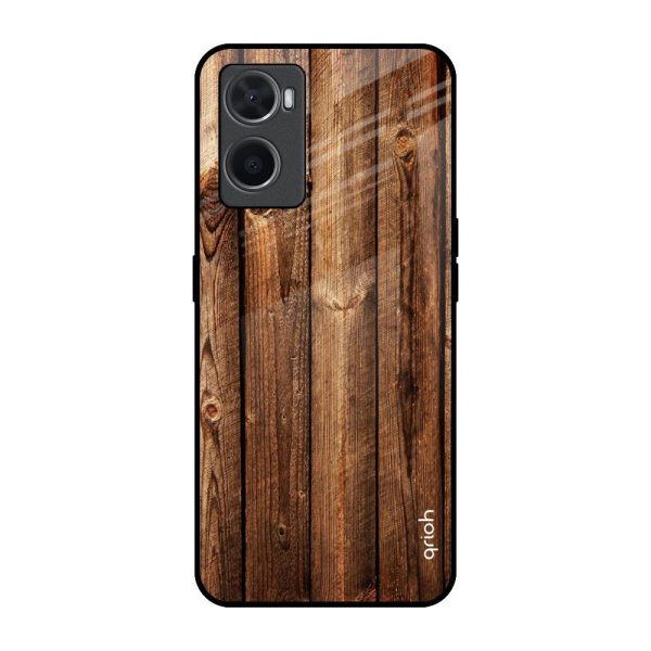 Timber Printed Glass Case for Oppo A96 Hot on Sale