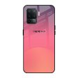 Sunset Orange Glass Case for Oppo F19 Pro Fashion