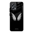 White Angel Wings Glass Case for Redmi K50i 5G Online now