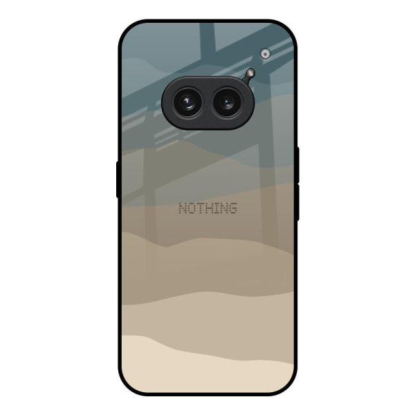 Abstract Mountain Pattern Glass Case for Nothing Phone 2a 5G For Cheap