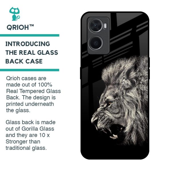 Brave Lion Glass Case for Oppo A96 Supply