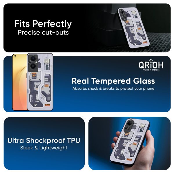 Tech Savvy Glass Case for Oppo Reno8T 5G Fashion