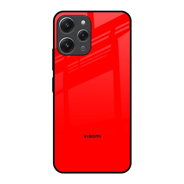 Blood Red Glass Case for Redmi 12 on Sale