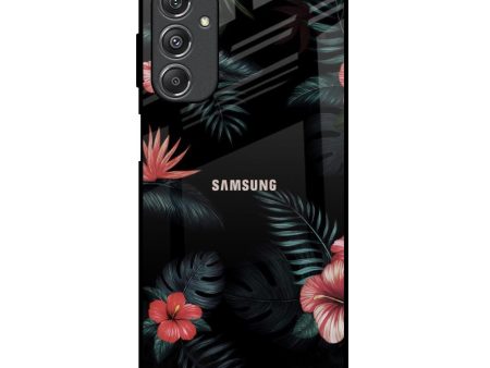 Tropical Art Flower Glass Case for Samsung Galaxy M34 5G Discount