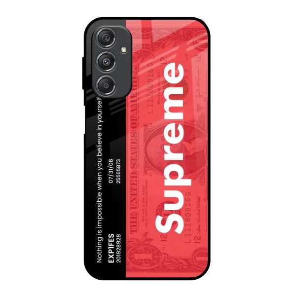 Supreme Ticket Glass Case for Samsung Galaxy M34 5G For Discount