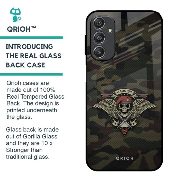 Army Warrior Glass Case for Samsung Galaxy M34 5G Online Hot Sale