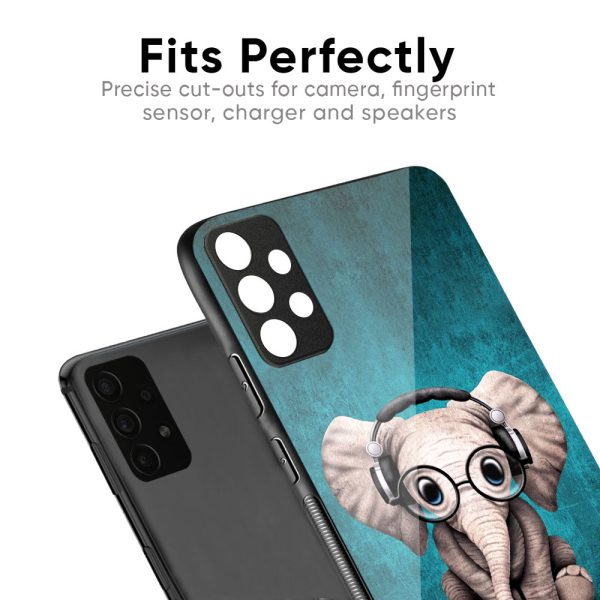 Adorable Baby Elephant Glass Case For Oppo F19 Pro Discount