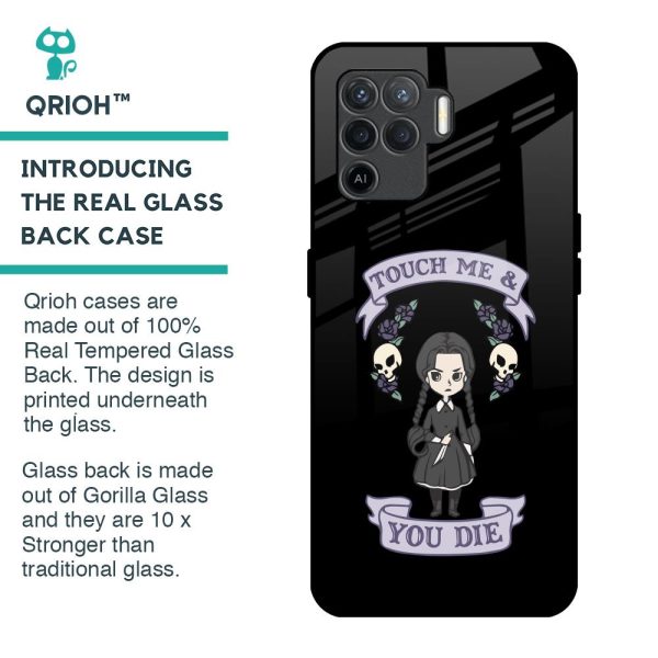 Touch Me & You Die Glass Case for Oppo F19 Pro For Sale