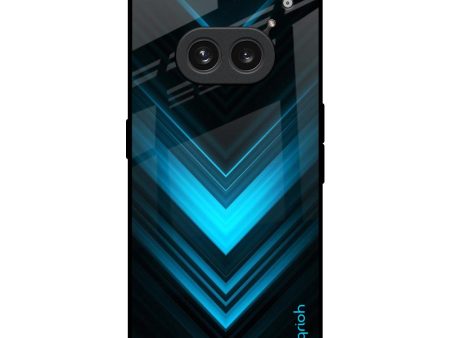 Vertical Blue Arrow Glass Case For Nothing Phone 2a 5G Online