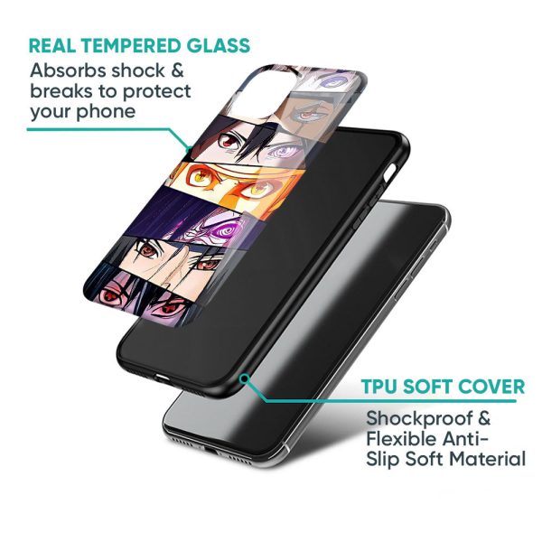 Anime Eyes Glass Case for Oppo F19 Pro Fashion