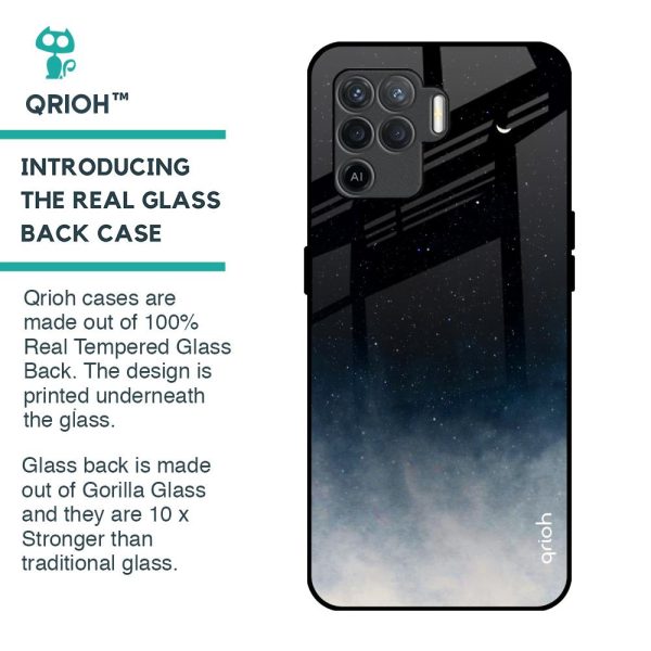 Black Aura Glass Case for Oppo F19 Pro Hot on Sale