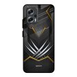 Black Warrior Glass Case for Redmi K50i 5G For Cheap