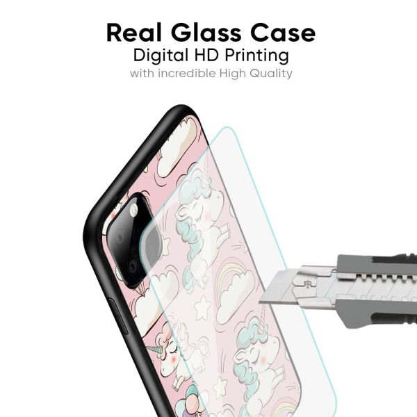 Balloon Unicorn Glass case for Oppo Reno8T 5G Online now