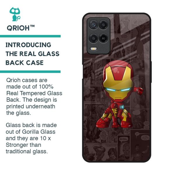 Angry Baby Super Hero Glass Case for Realme 8 Fashion