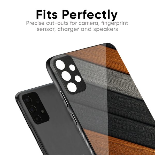 Tri Color Wood Glass Case for Oppo A96 For Cheap